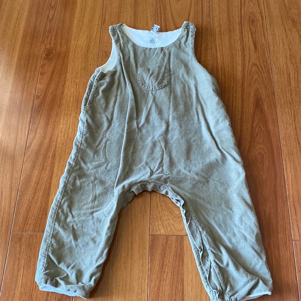 Petit Bateau Corduroy One Piece, size 12 months